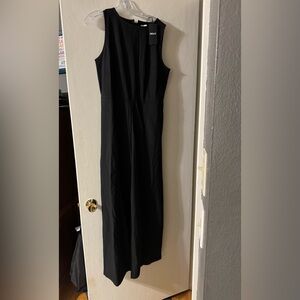 Elegant Black Boatneck Jumpsuit